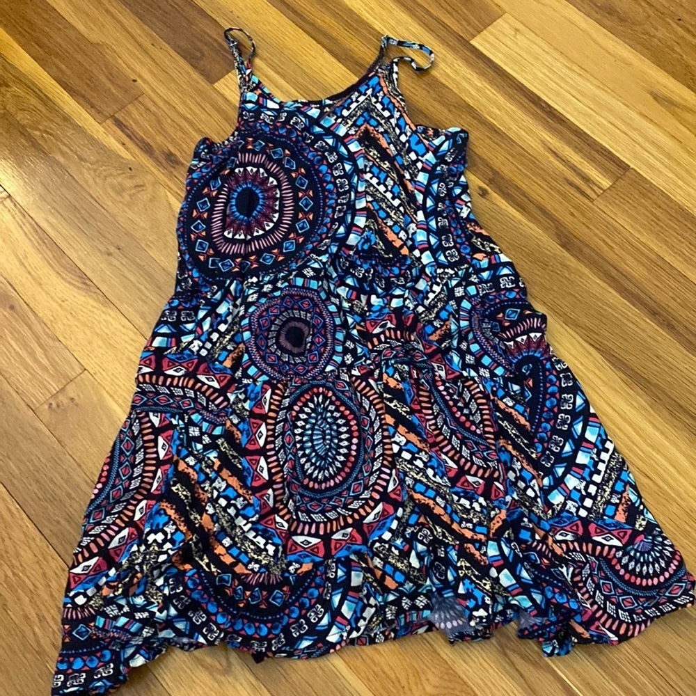 Vintage Havana Aztec Printed Multi Colored Dress Size M